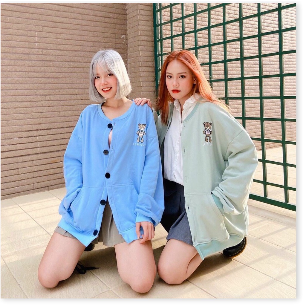 Áo khoác nỉ cardigan CÚC NÚT CỰC XINH CHO CÁC BẠN TRẺ THỜI TRANG KME FASHION