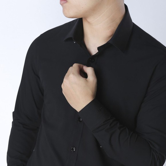 Áo sơ mi nam dài tay dáng ôm sơ cổ bẻ vải lụa thái chống nhăn chống xù | BigBuy360 - bigbuy360.vn