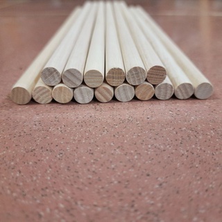 ( Đẹp 100%) Thanh Gỗ Tròn Phi 9mm Dài 30cm Gỗ Tần Bì