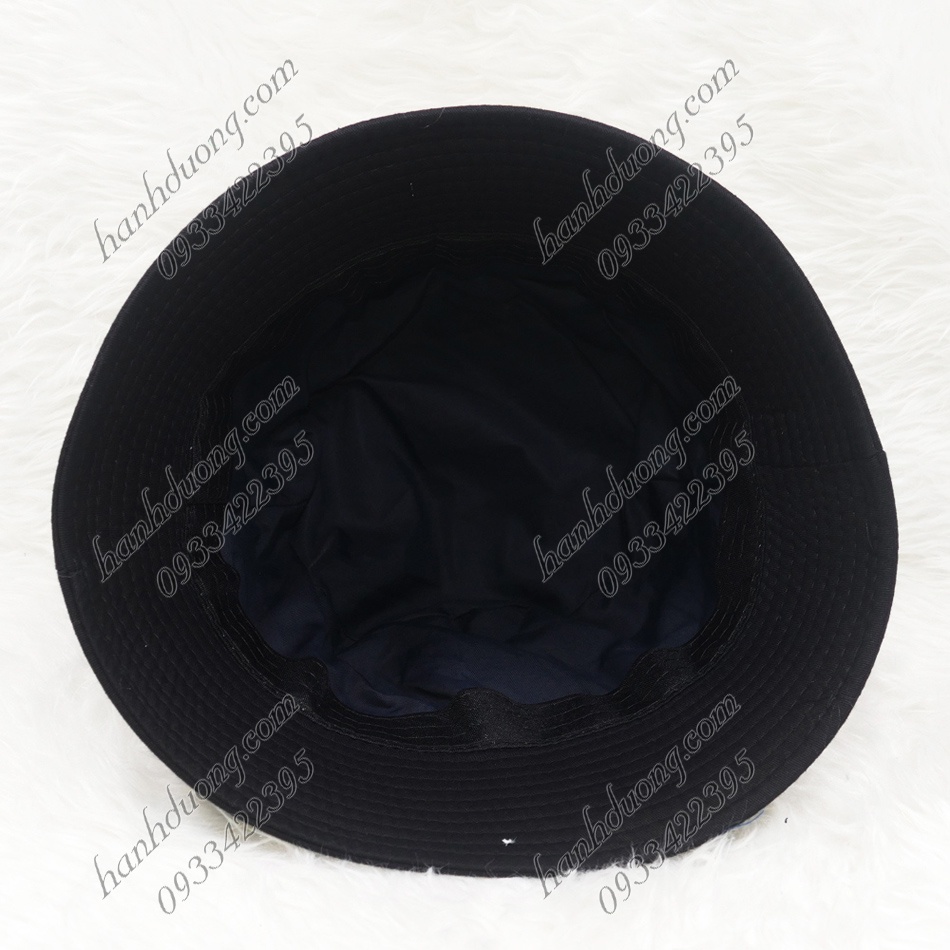 Mũ bucket vành cụp nón tai bèo in chữ vành rộng 6 cm, chất liệu vải cotton cao cấp phù hợp cho nữ