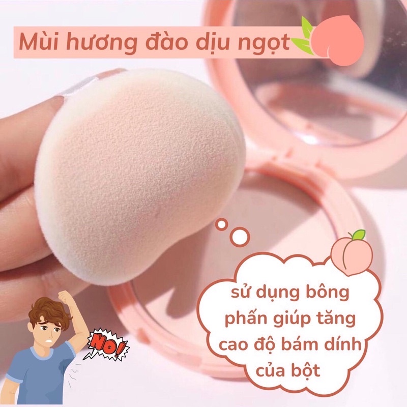 (ĐỦ BILL) Phấn Nách Đào Peach Deo Pact Hút Mồ Hôi và Khử Mùi Hiệu Qủa