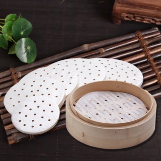 Giấy nến tròn đục lỗ set 400 tờ - dùng lót Xửng hấp và Nồi chiên không dầu ( sỉ sll inbox)