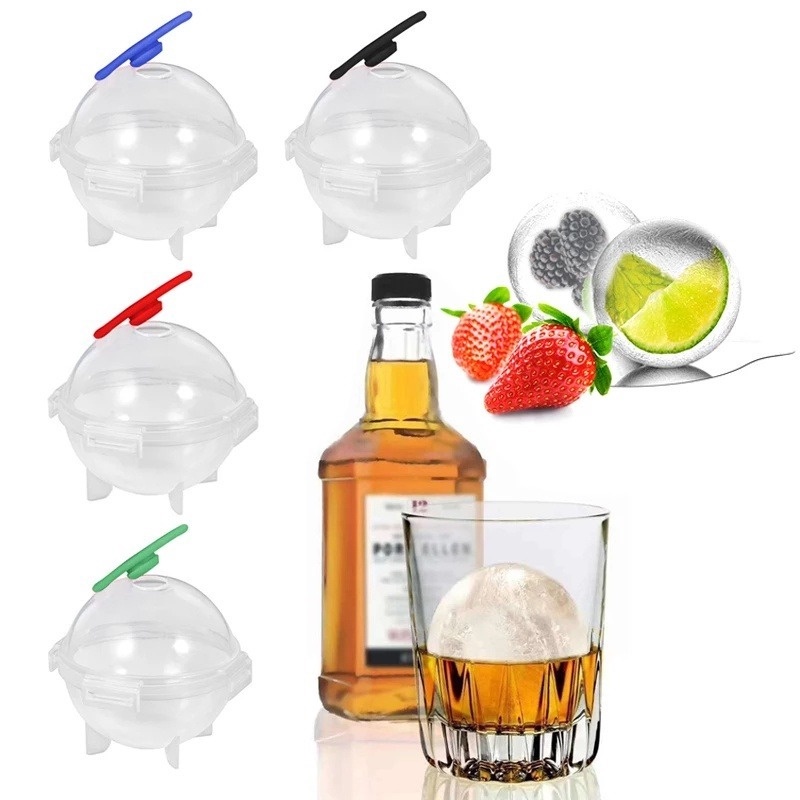 Khuôn Làm Đá Hình Cầu Bằng Nhựa 5.5CM DIY Cho Nhà Bếp/Quán Bar