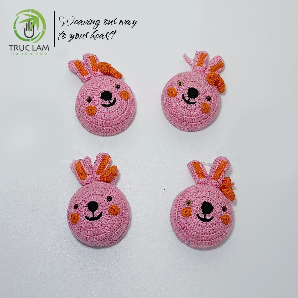 Thước Dây Cuộn Mini Rút Tự Động Đan Len Nhiều Màu Sắc  – Trúc Lâm Handmade