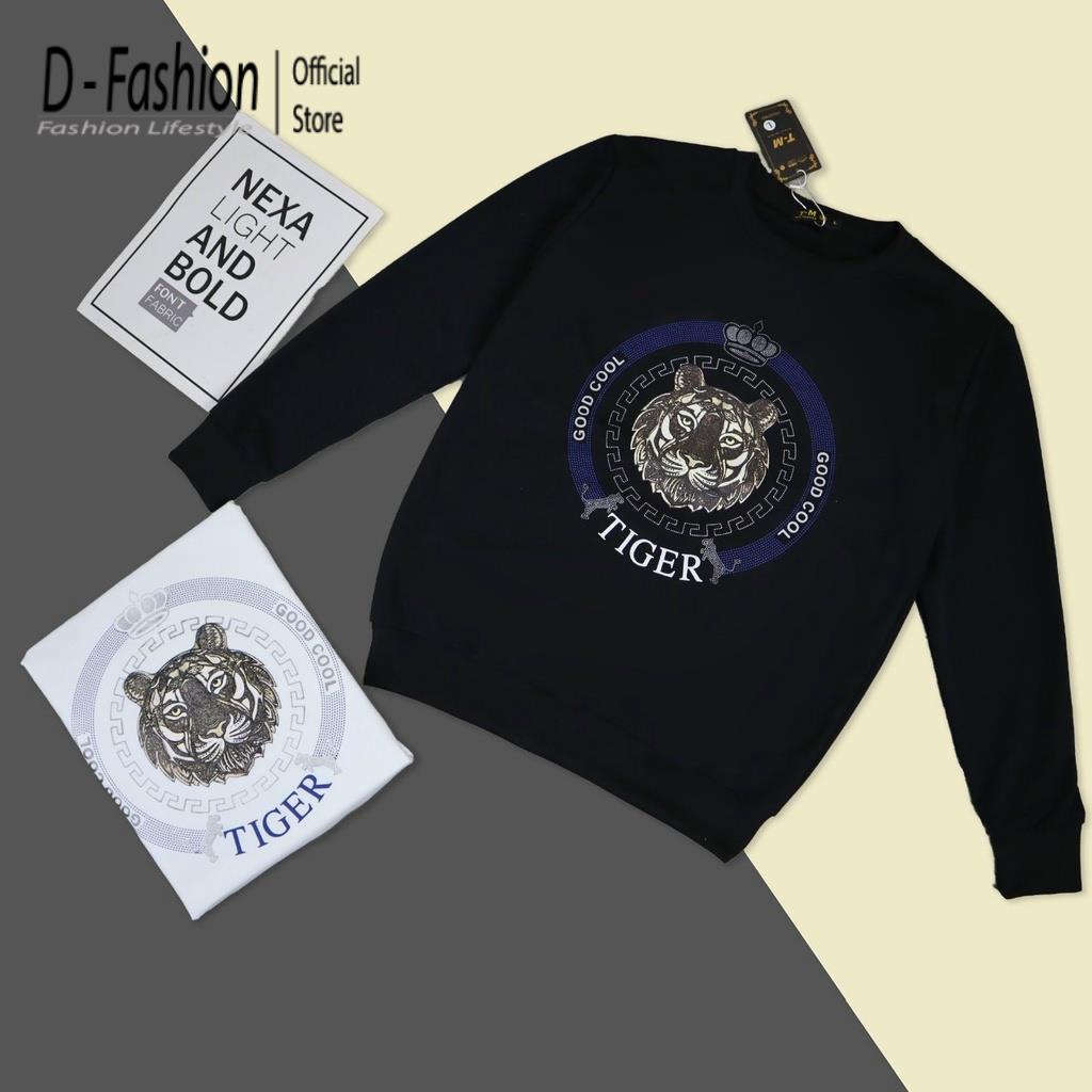 Áo nỉ nam nữ-Áo hoodie unisex nam nỉ giày mặc đôi thời trang form rộng-ĐỦ SIZE 40-75KG-Đen trắng hổ Thời trang giá rẻ