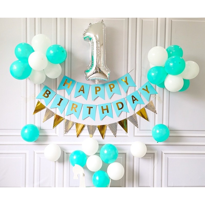 Bộ bóng chữ trang trí sinh nhật cho bé tự trang trí X1- Chọn màu