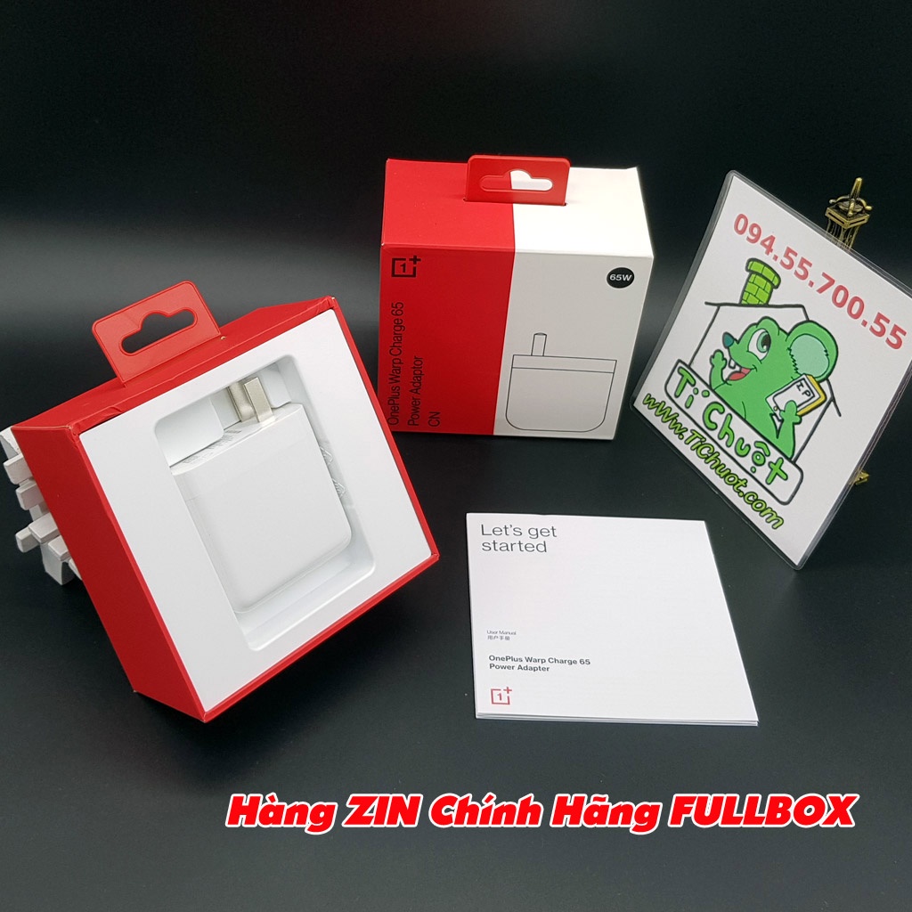 [ZIN Chính Hãng-FULLBOX] Củ Sạc Nhanh Warp Charge 65W PD TypeC OnePlus 8T/ 9/ 9 Pro