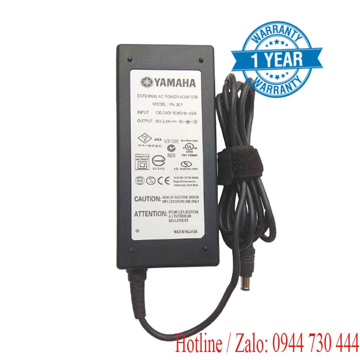 Adapter đàn Yamaha 16v 2.4a chính hãng 1 năm bảo hành