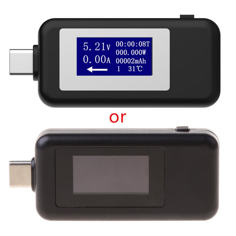 WER Thiết bị kiểm tra nguồn điện USB Type C với màn hình kĩ thuật số LCD đa chức năng với chức năng hẹn giờ