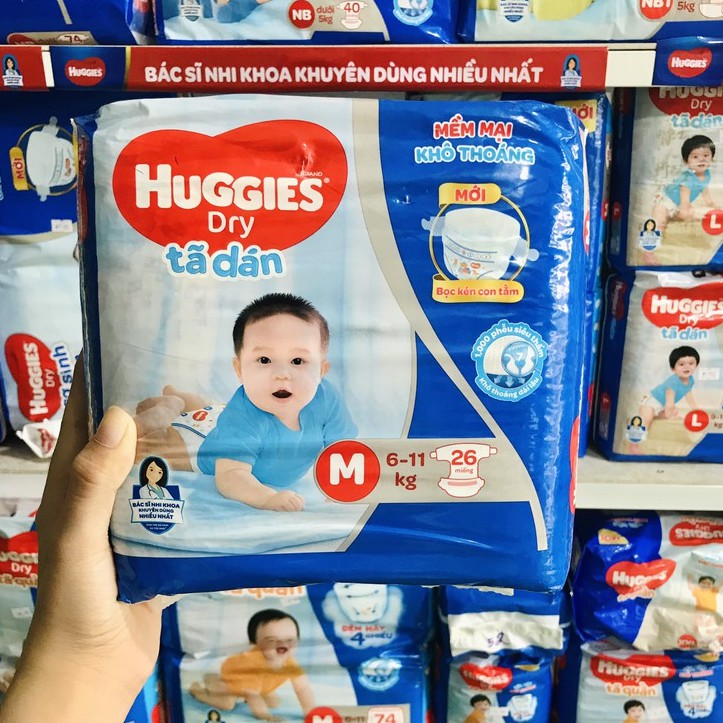 Tả Dán Huggies M26/M48 ( Dành cho trẻ 6-11kg )