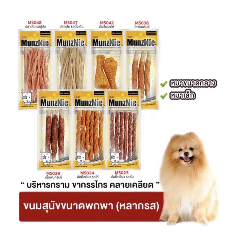 🇹🇭 Snack Xương Thưởng Khô Gà Sấy MunZnie Nhiều Mẫu Gói Nhỏ
