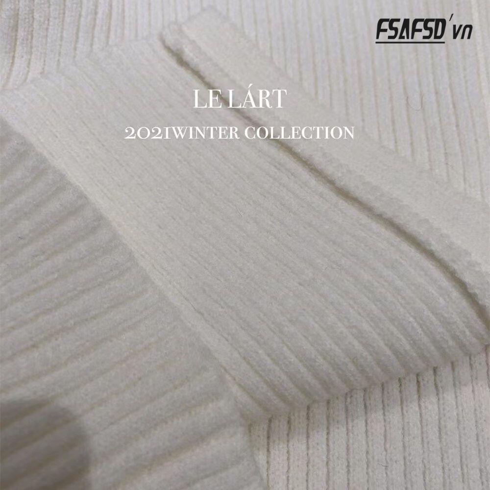 Áo Len Nữ Dài Tay Cổ Chữ V Xẻ Tà Thời Trang