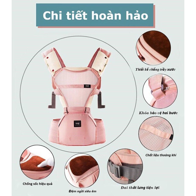 [AAG] Địu em bé hàng loại 1 chính hãng