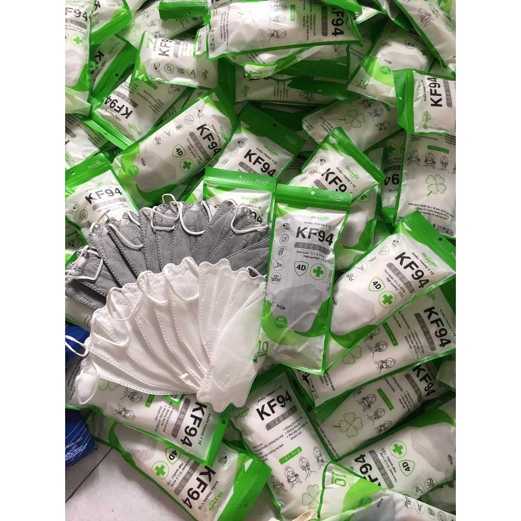 [Mã COSDAY giảm 8% đơn 150K] Túi 10 cái khâu trang KF94, khẩu trang 4D, tiêu chuẩn Hàn quốc | BigBuy360 - bigbuy360.vn