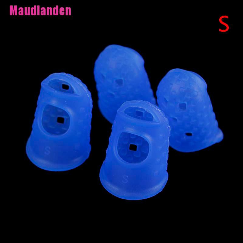 Set 4 Miếng Silicone Bảo Vệ Ngón Tay Khi Chơi Đàn Guitar Bass Ukulele