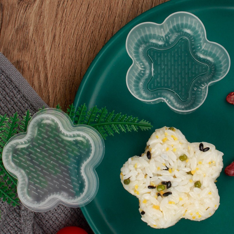 SET 07 Khuôn cơm BENTO ép tạo hình cơm nắm Sushi mẫu đẹp nhựa nguyên sinh an toàn thực phẩm cho bé