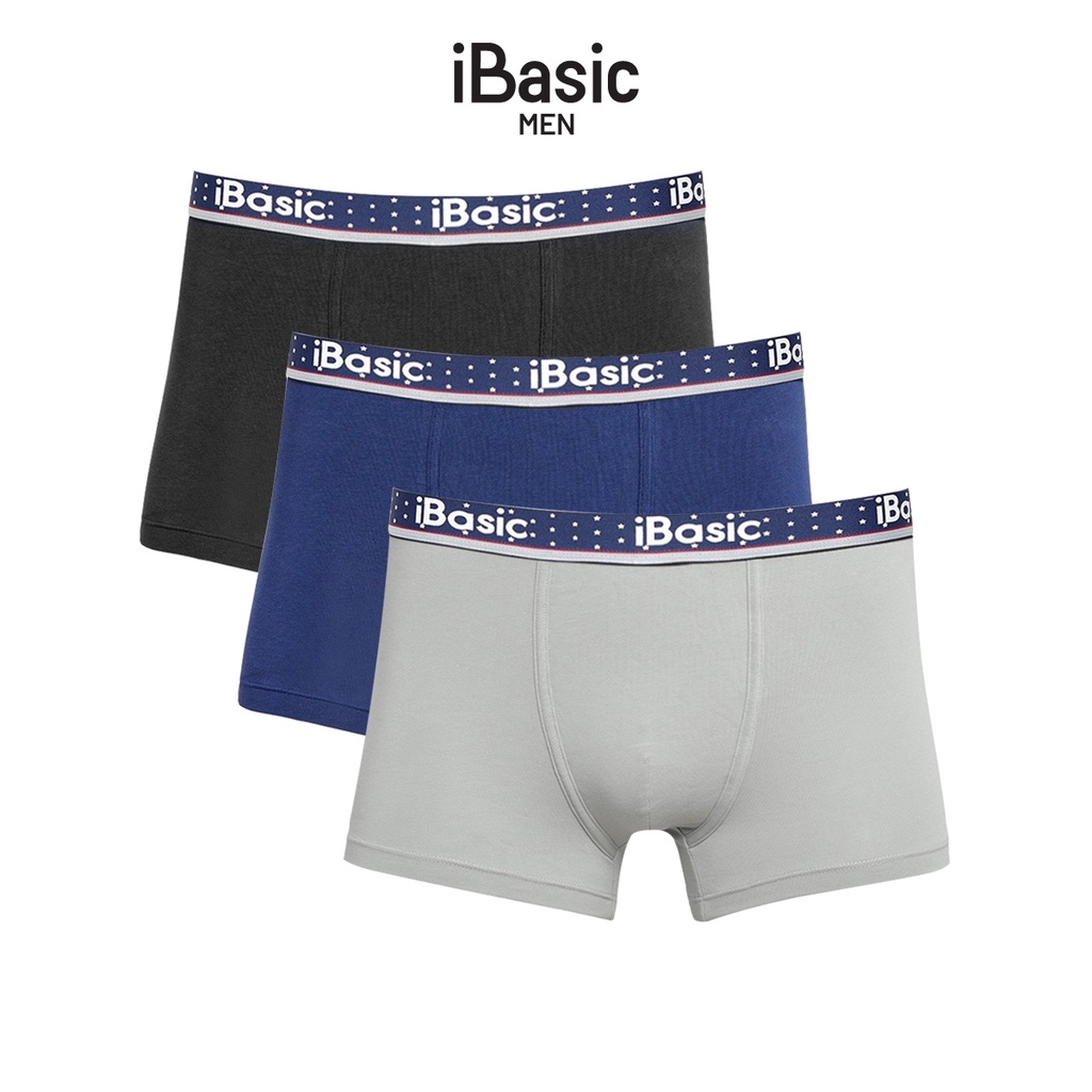 Combo 3 quần lót nam trunk iBasic PANM078