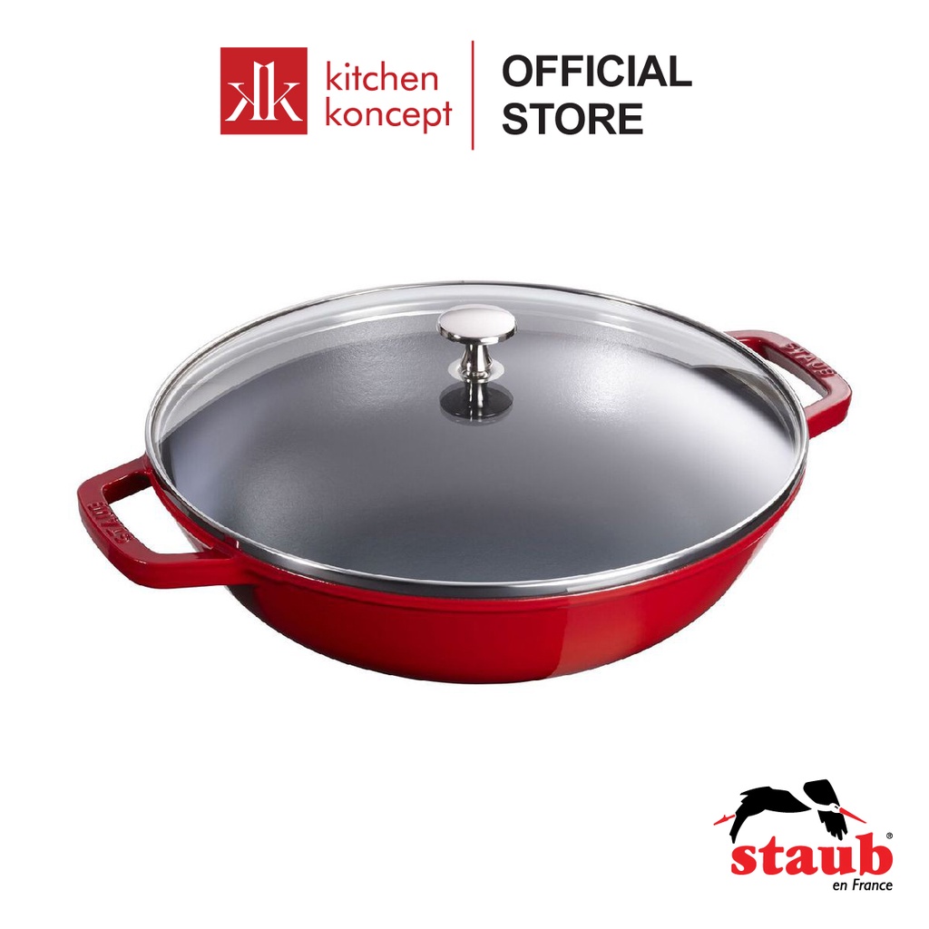 Staub - Chảo Wok 29cm Sử dụng được trên mọi loại bếp