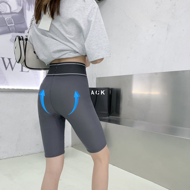 Quần Legging Thể Thao Năm Cánh / Mắt Cá Chân Mỏng Lưng Cao Ôm Dáng Chống Chói Thời Trang Mùa Hè Mới 2022 Sa