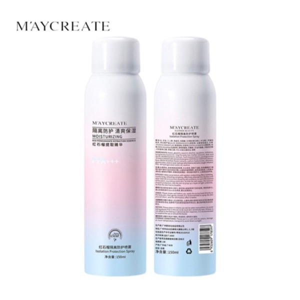 Xịt Chống Nắng Trắng Da Maycreate 150ml Spf35