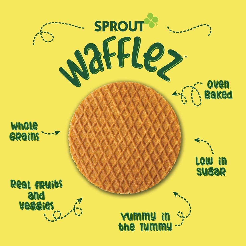 Bánh Wafflez hữu cơ Sprout Organics cho bé