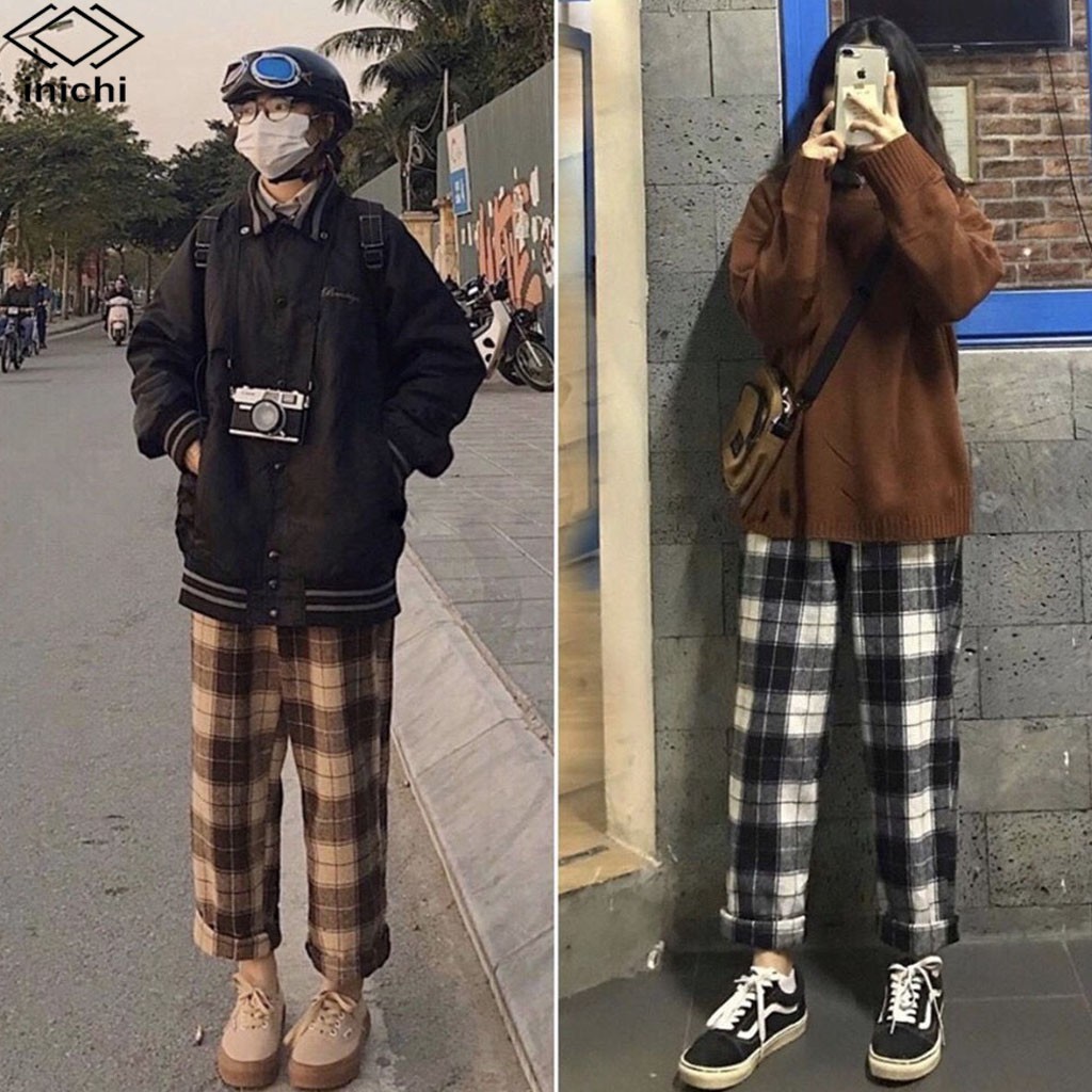 Quần CARO ỐNG SUÔNG 3 MÀU Nam Nữ Unisex IC876 INICHI | BigBuy360 - bigbuy360.vn