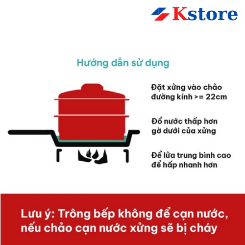 Xửng hấp 2 tầng Tupperware Steam It - Hàng chính hãng Tupperware VN phân phối