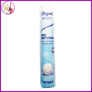 Bông tẩy trang elegant beauty 140 miếng 100% cotton đức