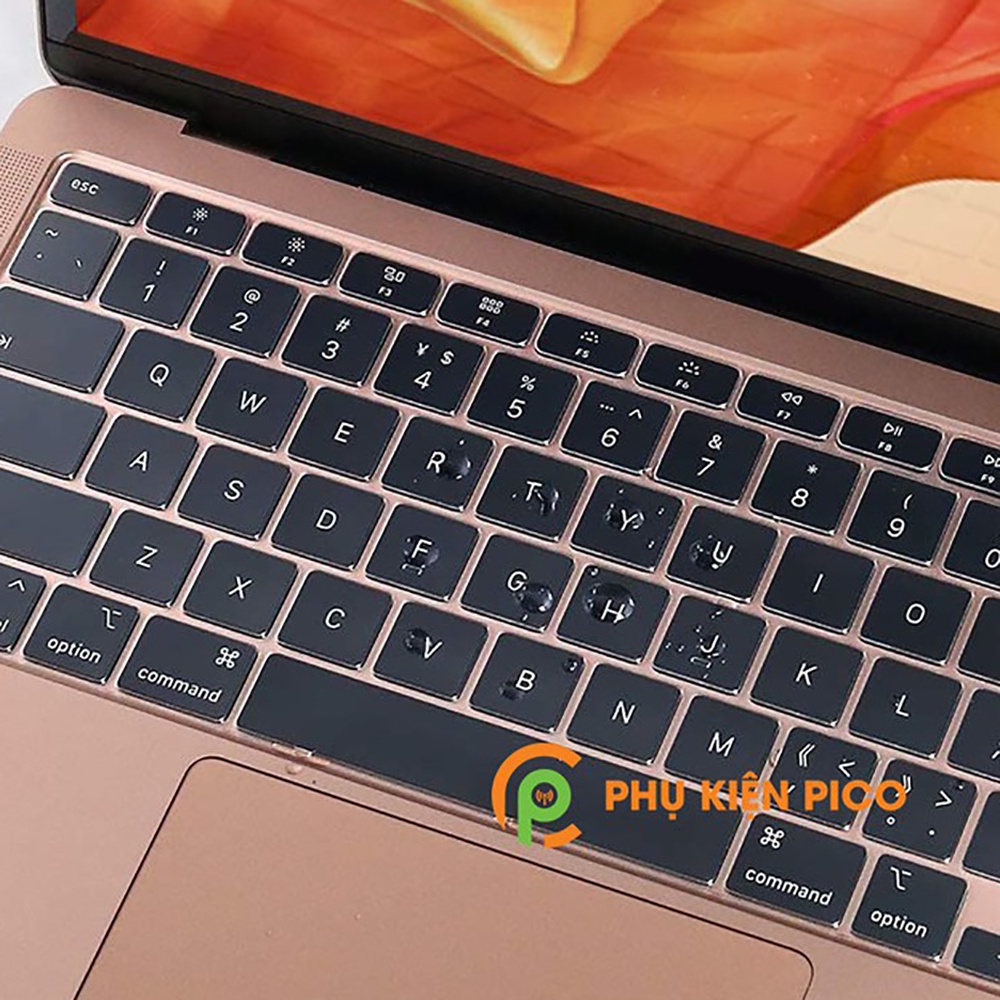 Phủ phím trong suốt TPU cao cấp chống nước, bụi bẩn cho Mac Book Air, Pro, Retina