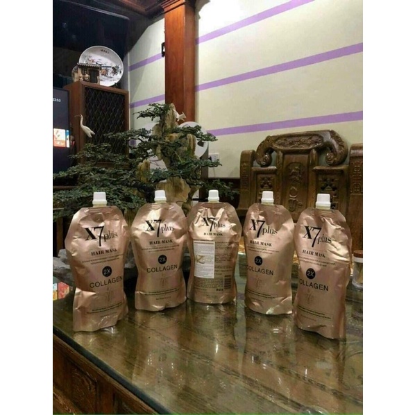 Uốn tóc X7 Plus Collagen Keratin 1000ml A-B-C