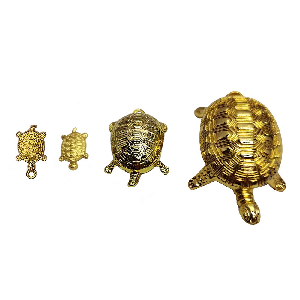 Móc khóa dễ thương - Sang xịn mịn - Rùa mạ vàng