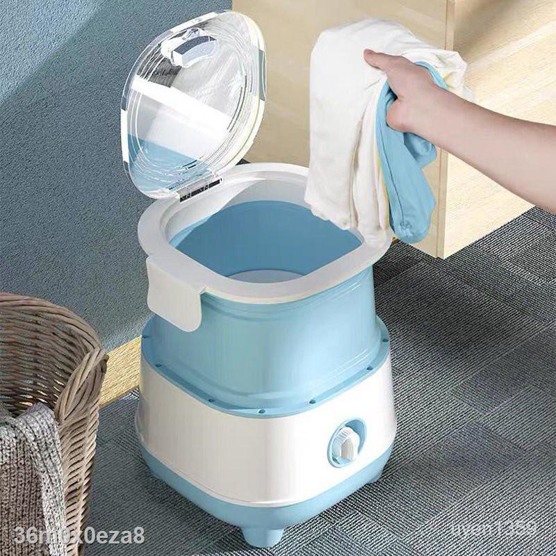 ✧Máy Giặt Mini Gấp Di Động Nhỏ Nhà Ký Túc Xá Sinh Viên Đồ Lót Vớ Tạo Tác Sạch Siêu Âm