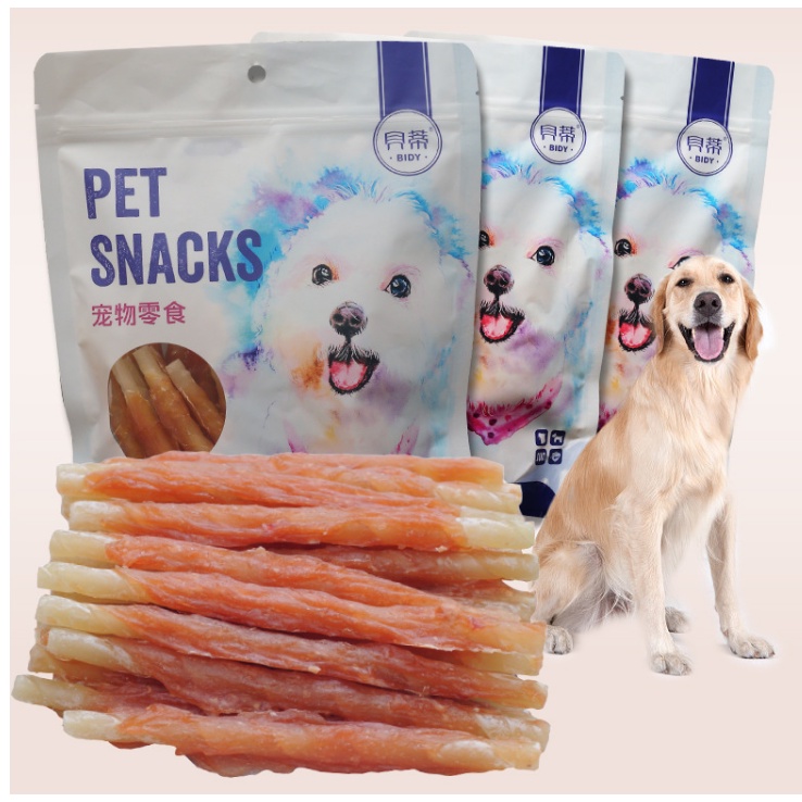 XƯƠNG GẶM CHO CHÓ VỊ SỮA BỌC THỊT GÀ GÓI 400 GRAM  -  LOVE PETS SHOP