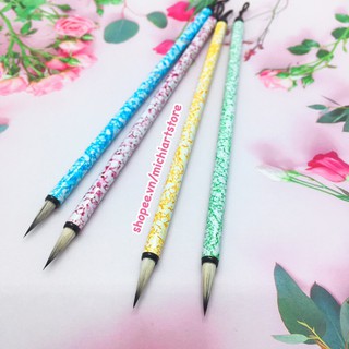 [MiChi Art] Nhan Thải - Bút lông vẽ màu nước thủy mặc, cọ thư pháp lông thú - Chỉ Ngộ Văn Phẩm ORCO