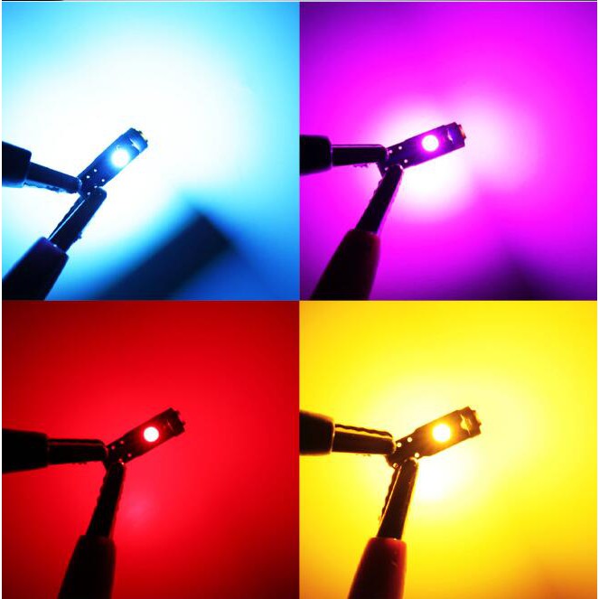 Set 10 Đèn Led LYMOYO T5 W1.2W 58 74 286 3SMD T5 Led 3030 Cho Ô Tô