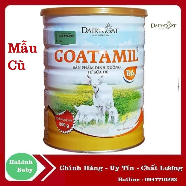 [Mã 267FMCGSALE giảm 8% đơn 500K] Sữa Dê Goatlac gold BA 800g (MẪU MỚI)