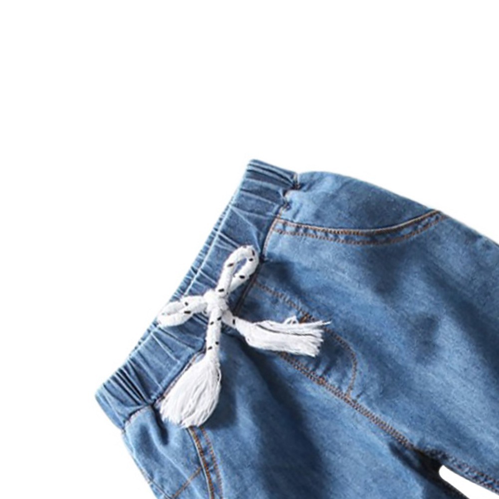 Quần jeans dài lưng thun thời trang cho bé