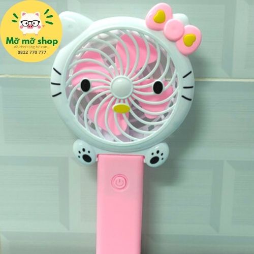 Quạt sạc cầm tay mini giá rẻ hình thú cưng dành cho bé, cho dân văn phòng siêu kute