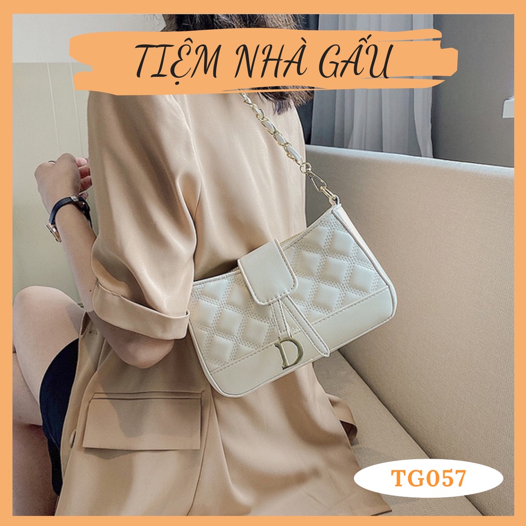 Túi Xách Nữ, Túi Kẹp Nách Chữ D TG057