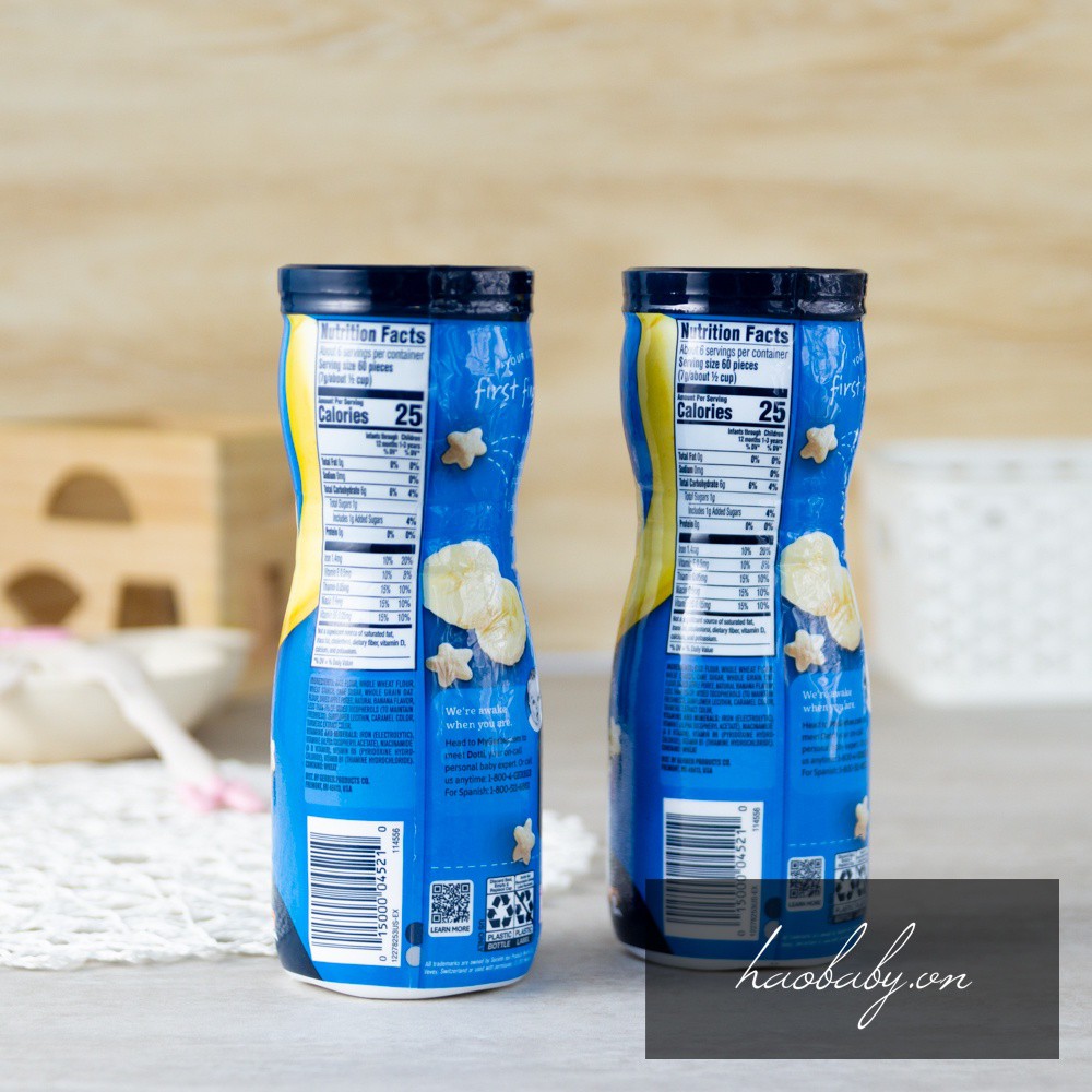 Gerber Puffs bánh ăn dặm Gẻber ngôi sao cho bé