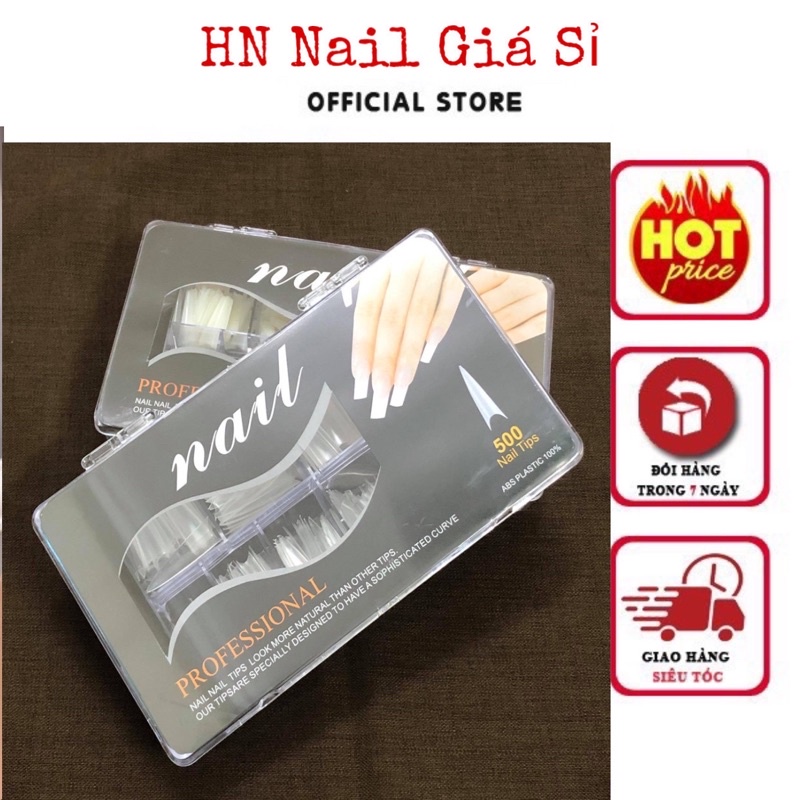 Móng nối nail tip nhọn dài đắp gel ,đắp bột
