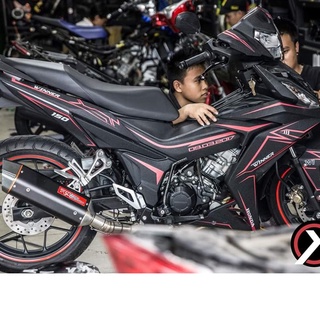 Tem rời honda winner 150 dán xe đen nhám