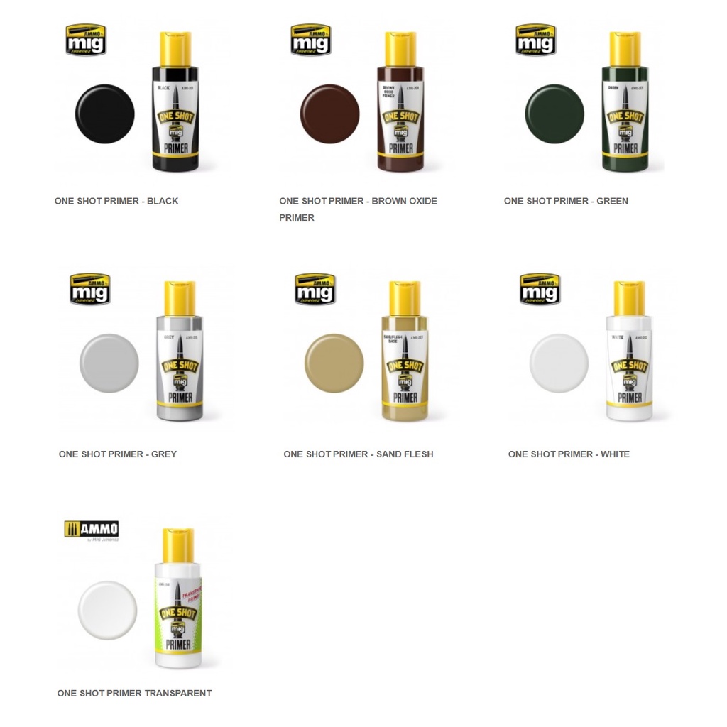 SƠN MÔ HÌNH AMMO BY MIG - SƠN LÓT ONE SHOT PRIMER