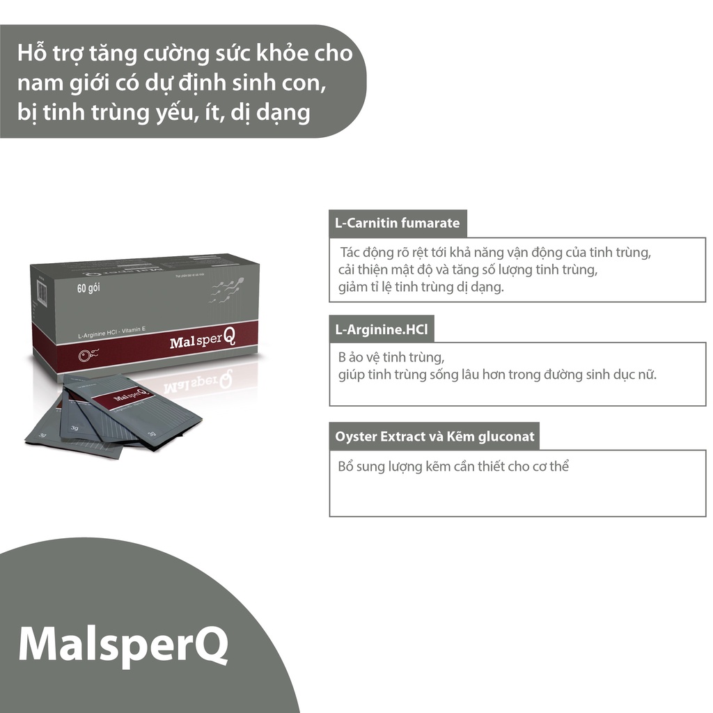MALSPER Q- HỖ TRỢ SS NAM GIỚI TINH TRÙNG YẾU