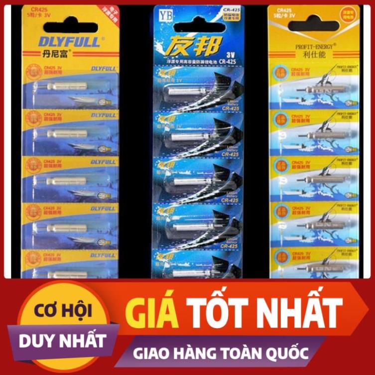 Pin Điện Tử CR-425 [ Vỉ 5 quả ] Chuyên lắp phao câu đài câu đêm PIN-CR-425 - Đồ câu uy tín số 1