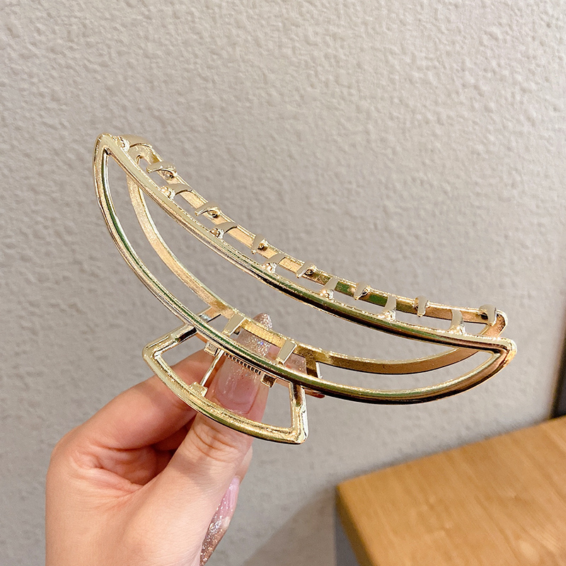 Kẹp Tóc Cỡ Lớn Bằng Kim Loại Phong Cách Hàn Quốc Dễ Thương