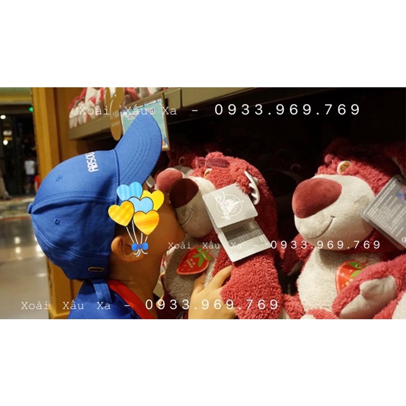 GẤU BÔNG GẤU DÂU LOTSO THƠM DÂU HÀNG STORE DISNEY