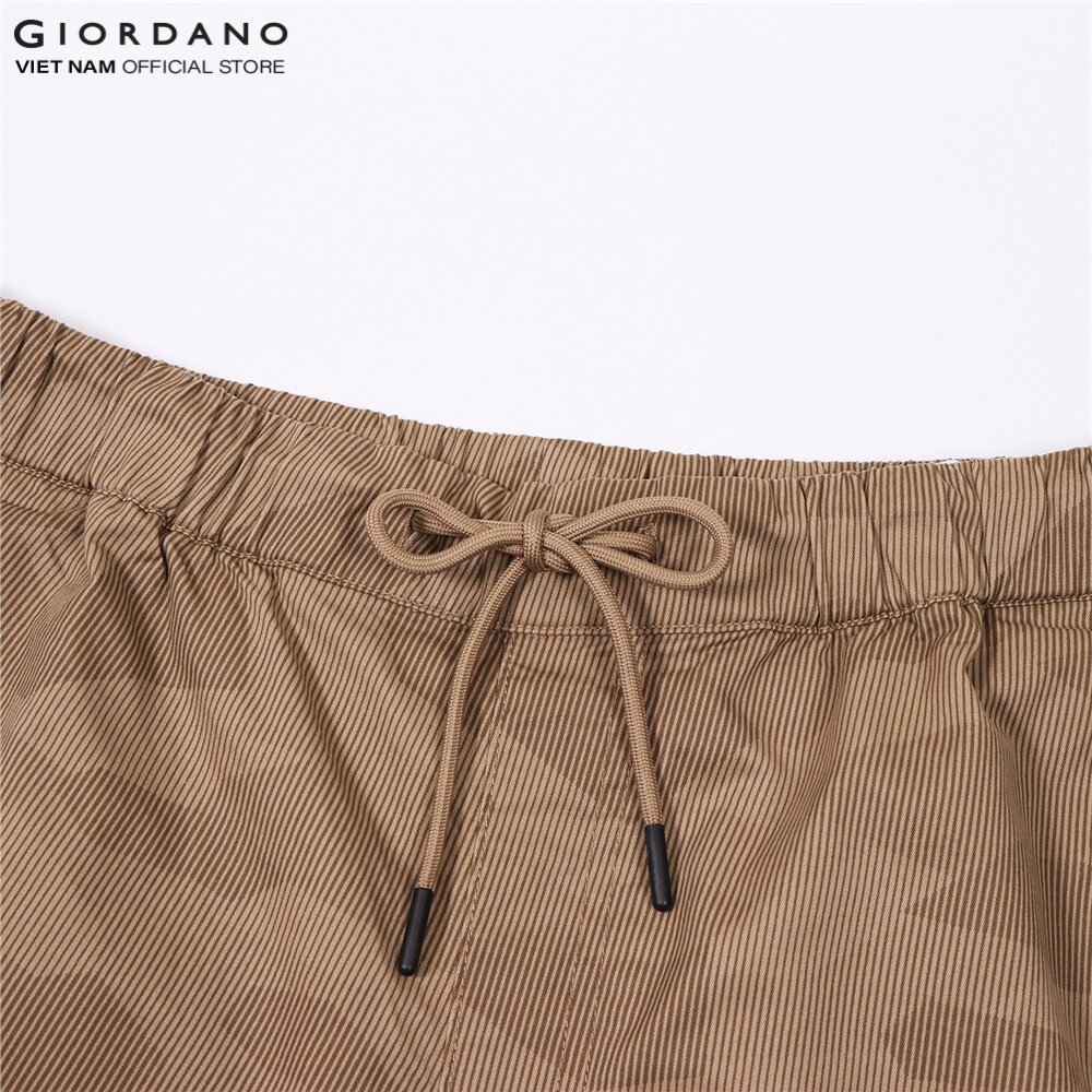 Quần Shorts Lưng Thun Kaki Nam Giordano 01101205