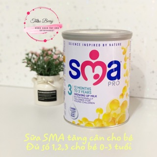 Sữa bột  Sma Pro số 1,2,3 cho bé 0-3 tuổi 800 gam đủ bill Anh