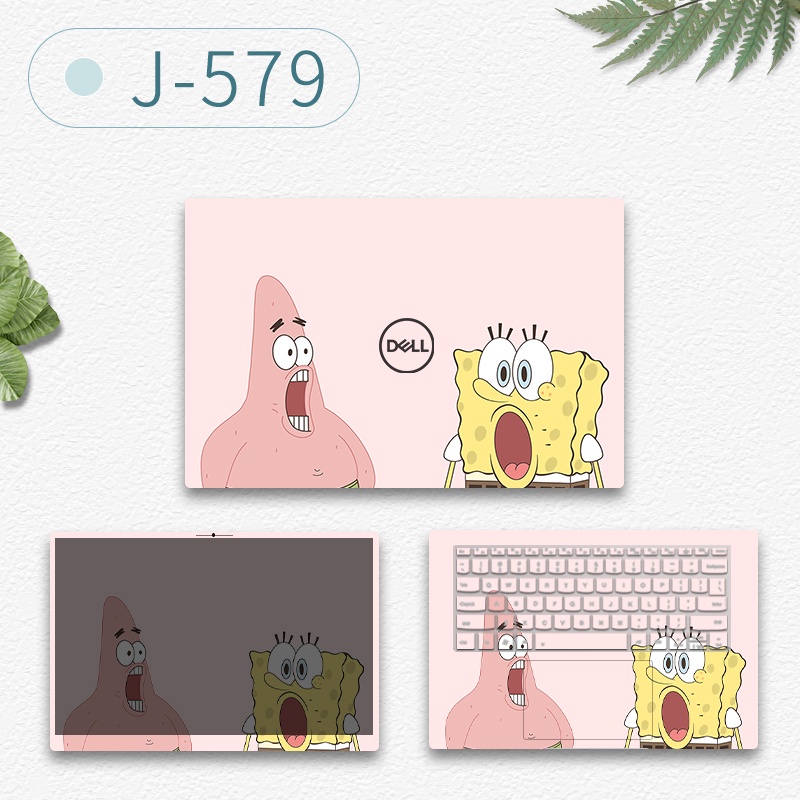 Miếng Dán 3 Mặt Bảo Vệ Laptop Họa Tiết Hoạt Hình Cho Laptop Dell Inspiron 14 5415 5420 5410 5418 5405 5402 Vostro 14 5410 14 inch